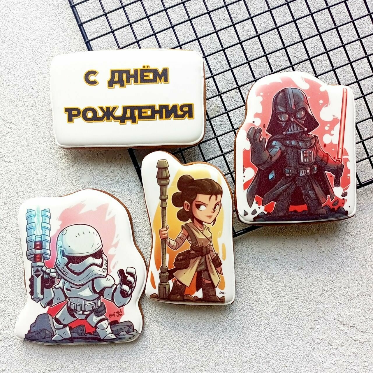 фото Имбирные пряники звездные войны, пряник STAR WARS