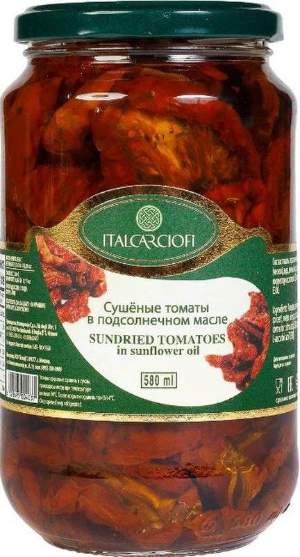 Помидоры сушеные на солнце в масле ITALCARCIOFI 530 г