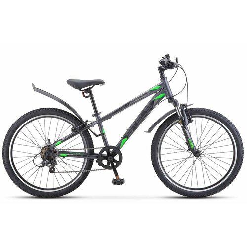 Подростковый горный MTB велосипед STELS Navigator 400 V 24 F020 2023 рама 12 Серыйзеленый 1566200₽