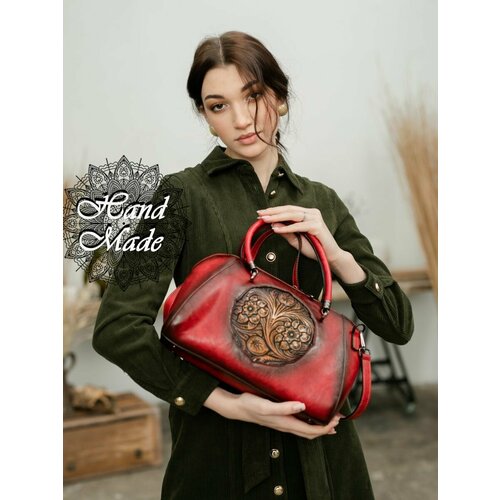 Сумка багет LUMIDA, красный