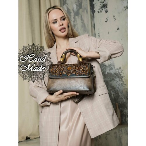 фото Сумка тоут lumida, коричневый