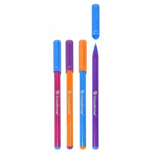 Ручка шариковая schoolформат Triple (0.7мм, синий цвет чернил, масляная основа, трехгранная) 50шт.