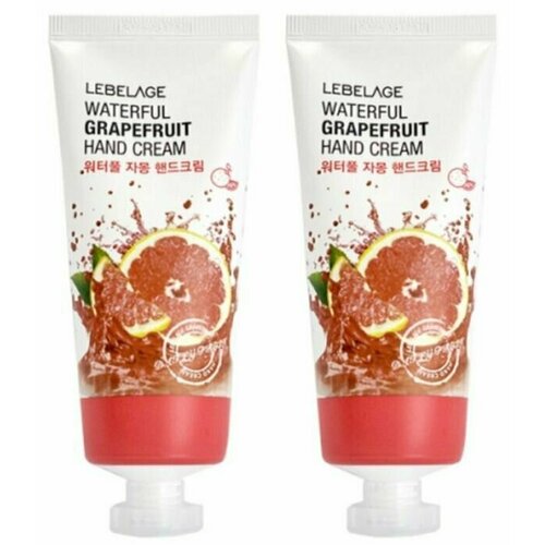 Lebelage Крем для рук с экстрактом грейпфрута Waterful Grapefruit Hand Cream, 100 мл, 2 шт