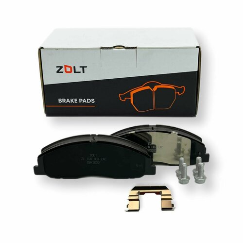 Колодка тормозная передняя ГАЗ A21R23 NEXT (к-т 4шт, c установ. компл.) ZOLT арт. ZL 109 007