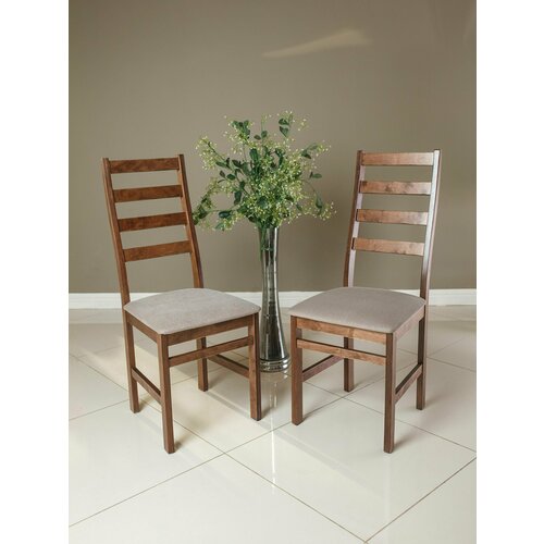 Стул деревянный мягкий из фанеры Сотти орех светлый 2 шт.