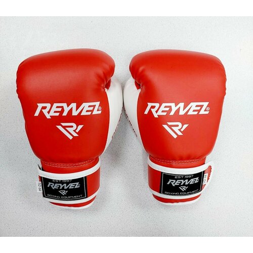 New Logo Перчатки боксерские REYVEL Begining, красные, вес 10 унций