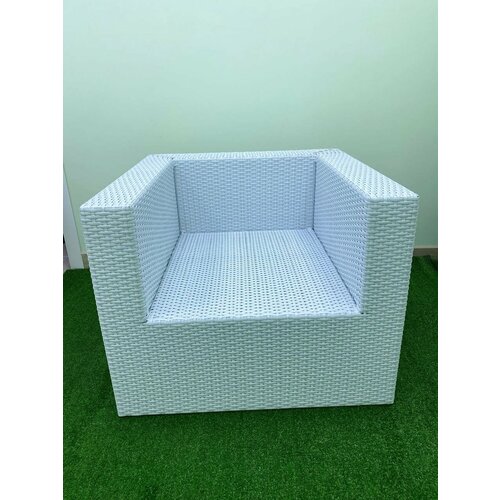 Садовое кресло, алюминий, ротанг