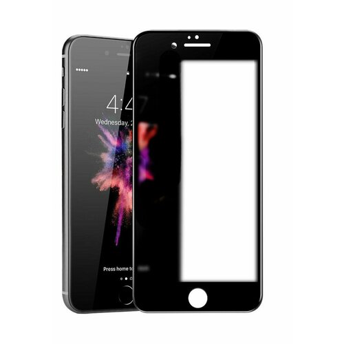 Защитное стекло 3D для iPhone 7+, 8+, айфон черное защитное стекло бронестекло для iphone 7 plus полное покрытие 4d черное