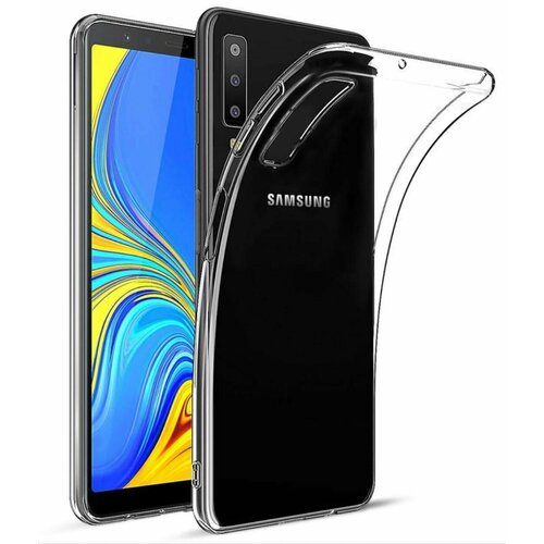 Силиконовый прозрачный чехол для Samsung Galaxy A7 2018 , Самсунг галакси А7 силиконовый чехол с принтом may be для samsung galaxy a7 2018 самсунг а7 2018