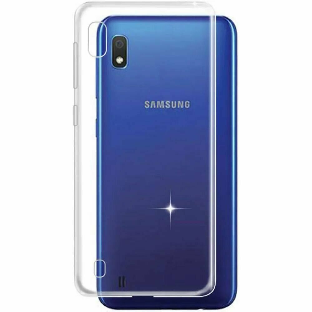Силиконовый прозрачный чехол для Samsung Galaxy A10, Самсунг галакси А10
