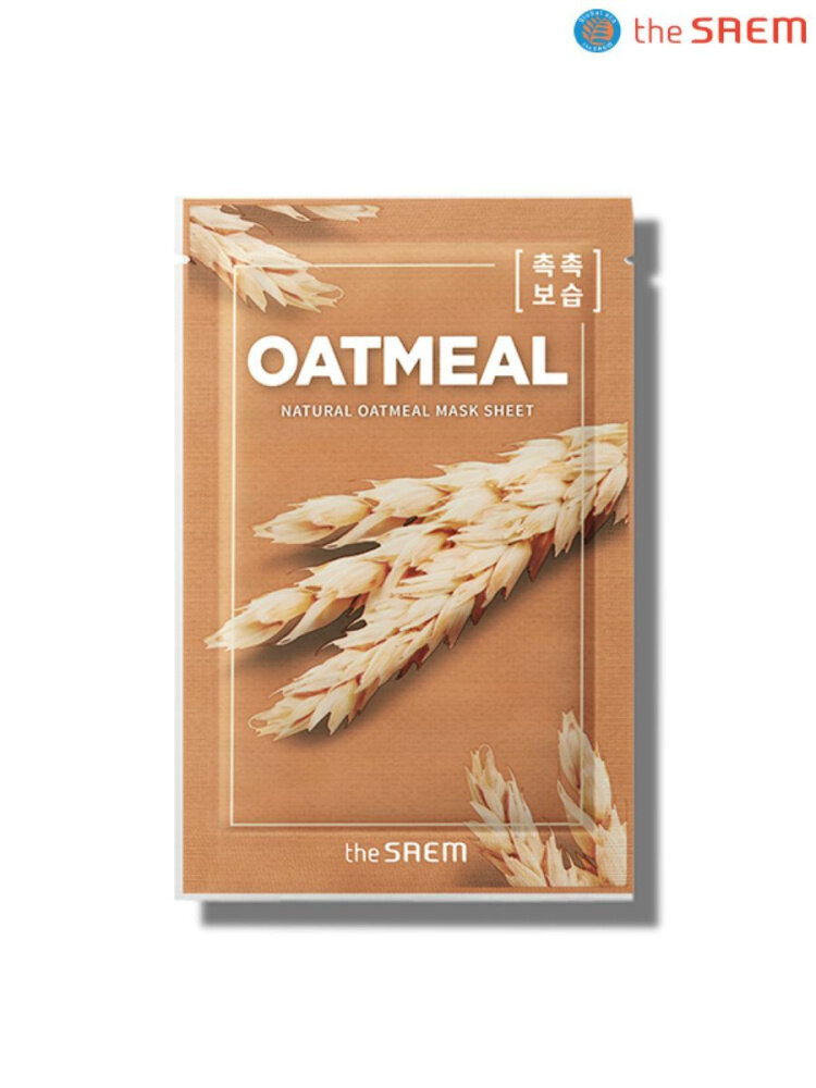 The Saem Тканевая маска Natural Oatmeal Mask Sheet, 21 мл.