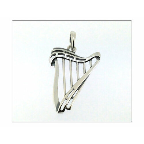 Подвеска Яспис подвеска из серебра 1444п арфа большая, серебро, 925 проба, чернение