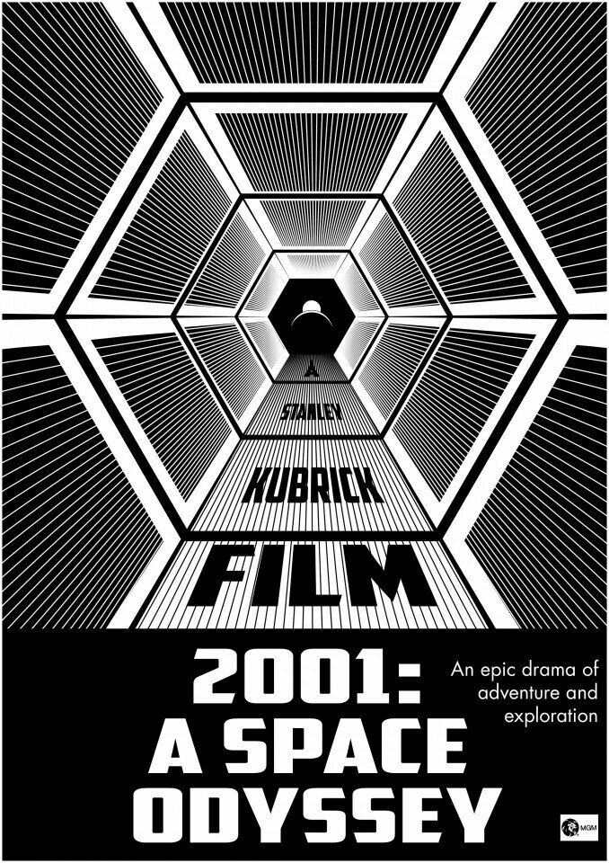 Плакат, постер на бумаге 2001: a space odyssey/Космическая одиссея 2001. Размер 42 х 60 см