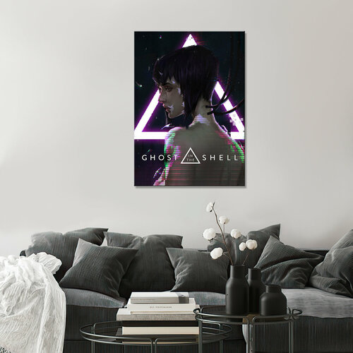 Интерьерная картина на холсте - Призрак в доспехах Мотоко Кусанаги 60х80