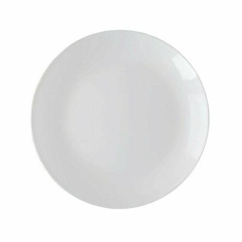 Тарелка обеденная 265мм, белая, опаловое стекло Сфера 6шт/уп, 1805881