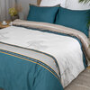 Постельное белье евро 2 спальное Сатин Люкс Serene, комплект постельного белья , постельный комплект - изображение