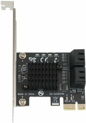 Адаптер, плата PCI-E на 4 выхода SATA 3.0 :6 GBp/s