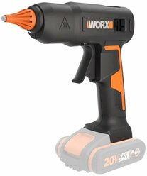 Аккумуляторный клеевой пистолет Worx WX045.9, 20 В, стержни 11 x 248 мм, без АКБ и ЗУ