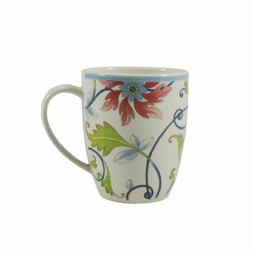 Кружка 370 мл Botanical Spiral Grace by Tudor белая 1114₽