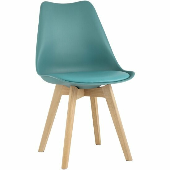 Стул обеденный Stool Group FRANKFURT, серо-зеленый, дер. ножки