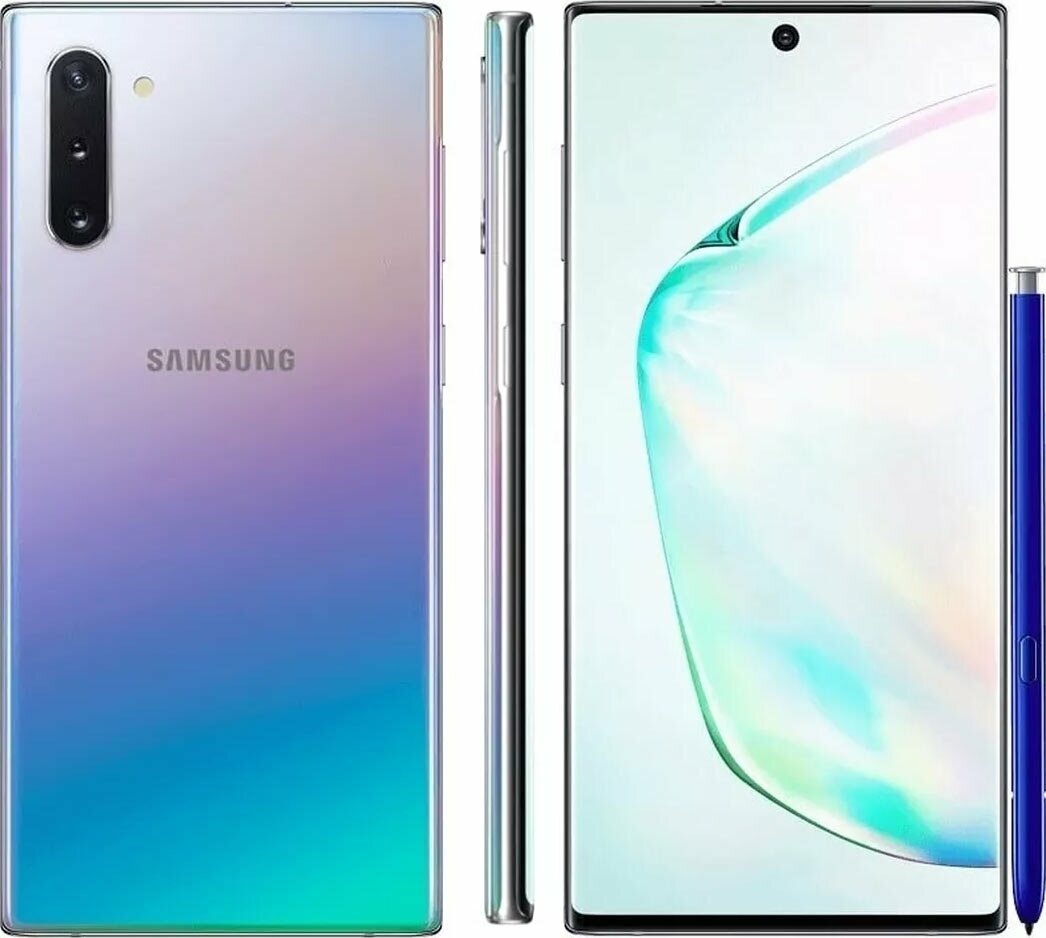 Глянцевая Гидрогелевая пленка на Samsung Galaxy Note 10 5G/Самсунг Галакси Нот 10 5Джи, 1шт