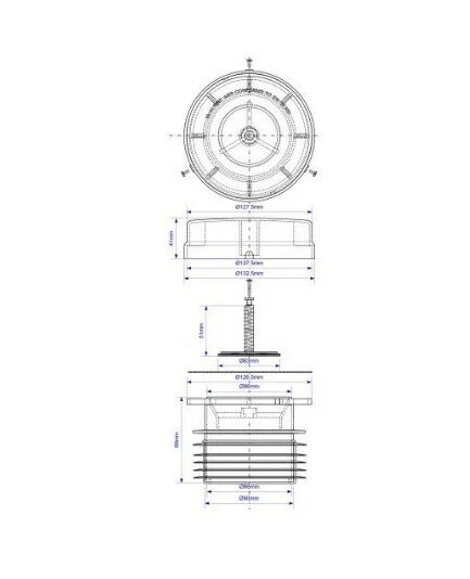 Вакуумный клапан для канализации McAlpine 110 (MRAA1S)