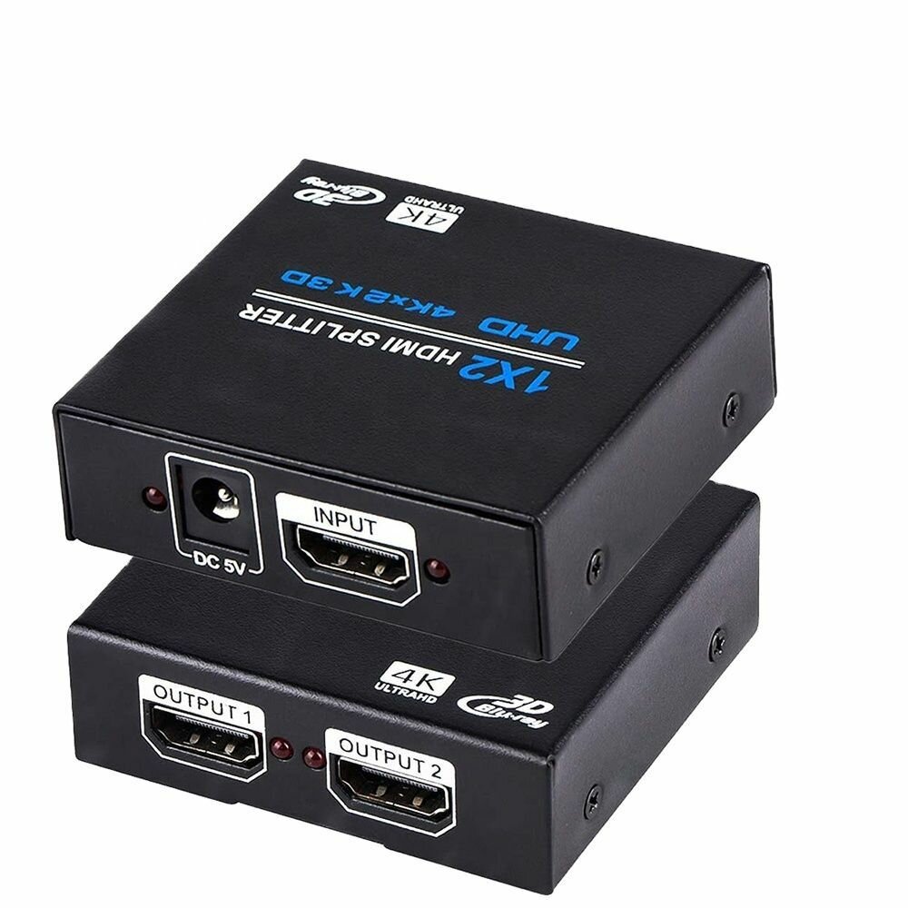 Разветвитель сплиттер 1 HDMI вход - 2 HDMI выхода 2K-4K