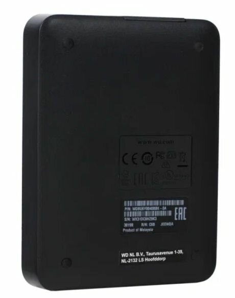 Внешний жесткий диск WD Elements Portable , 4Тб, черный - фото №8
