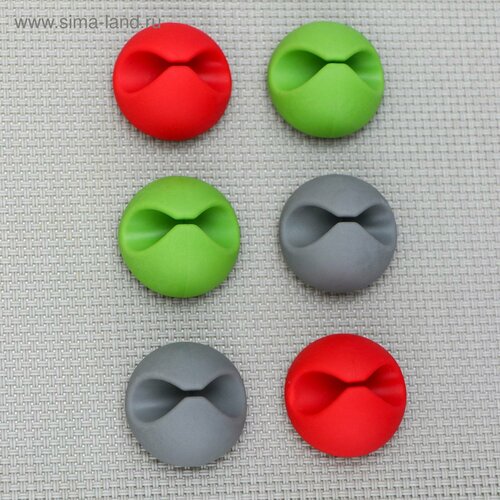 Зажимы для проводов 6 шт цвет микс 298₽