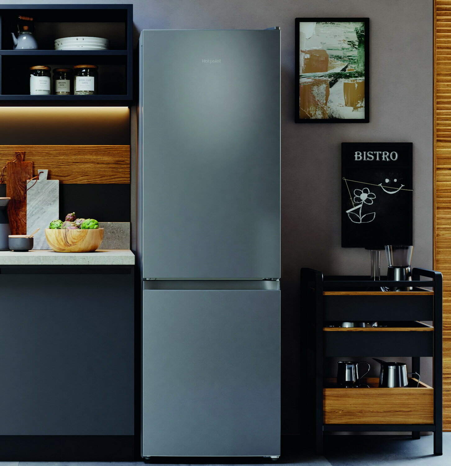 Холодильник HOTPOINT-ARISTON HT 4180 S серебристый (FNF) - фотография № 8