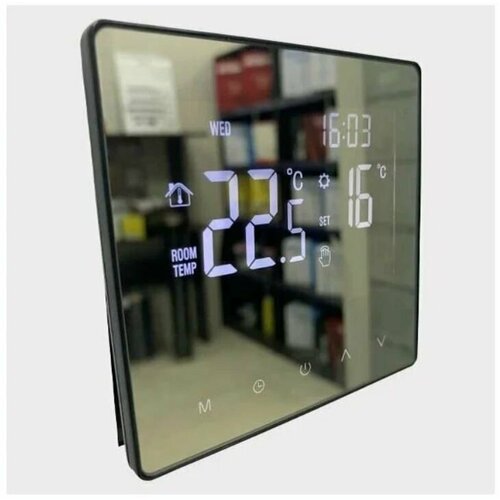 Терморегулятор WL m62 Mirror Black терморегулятор warmlife сенсорный черный