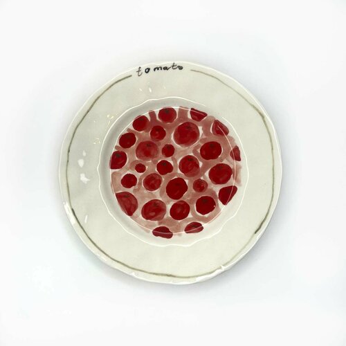 Тарелка керамическая из серии Фрукты Томаты