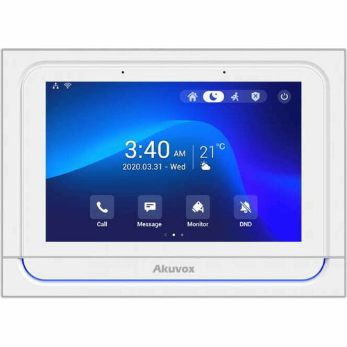 Akuvox X933W IN WALL White Android SIP внутренний настенный монитор