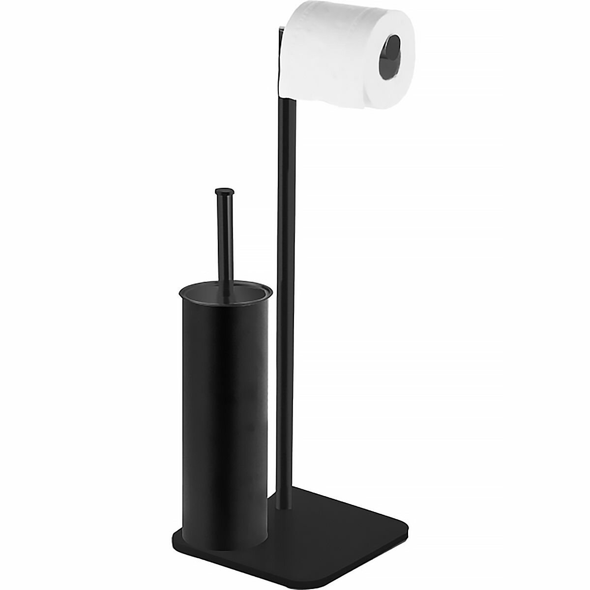 фото Стойка напольная AZARIO ALTRE AZ-421B с бумагодержателем и ершиком, черная матовая