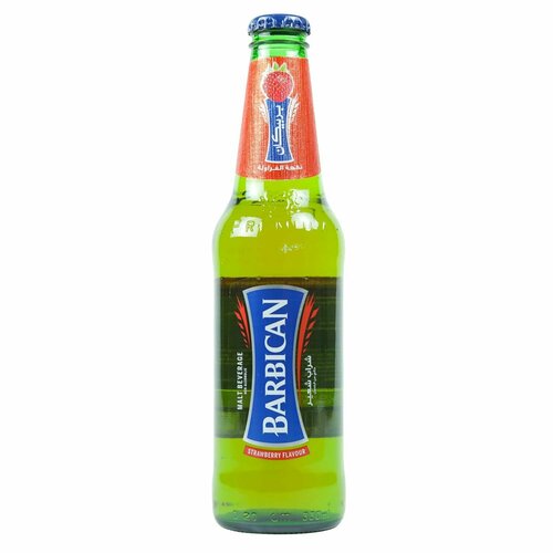 Безалкогольное пиво Barbican со вкусом клубники. 24шт. 330мл.