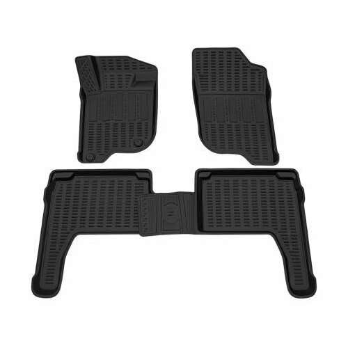 Коврики салона 3D Полиуретановые Mitsubishi Pajero Sport II с 2008-2015 гг REZKON 0524020100