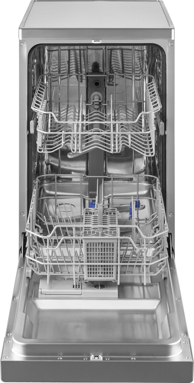 Посудомоечная машина Weissgauff DW 4526 Silver, регулировка корзины по высоте, дозагрузка посуды — фото 1