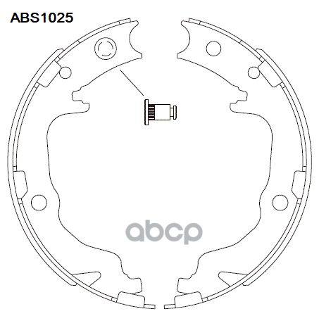 Колодки Тормозные Барабанные | Зад | ALLIED NIPPON арт. ABS1025