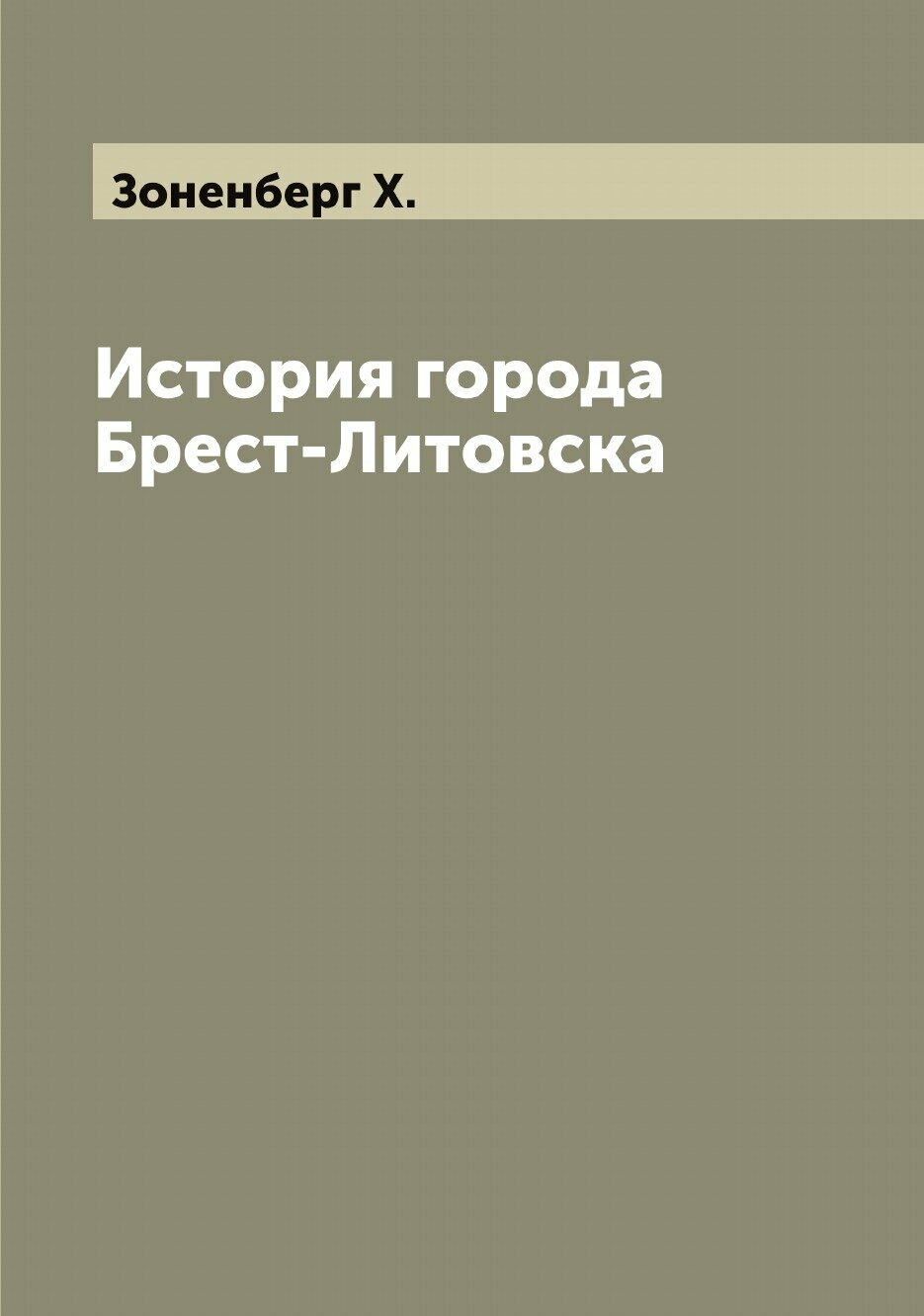 Книга История города Брест-Литовска - фото №1