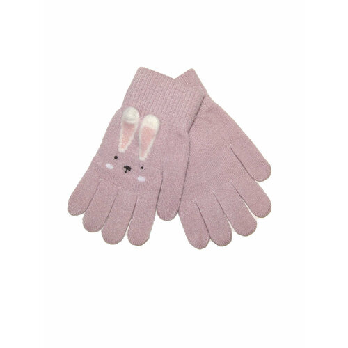 фото Перчатки, демисезон/зима, шерсть, размер универсальный, розовый мария