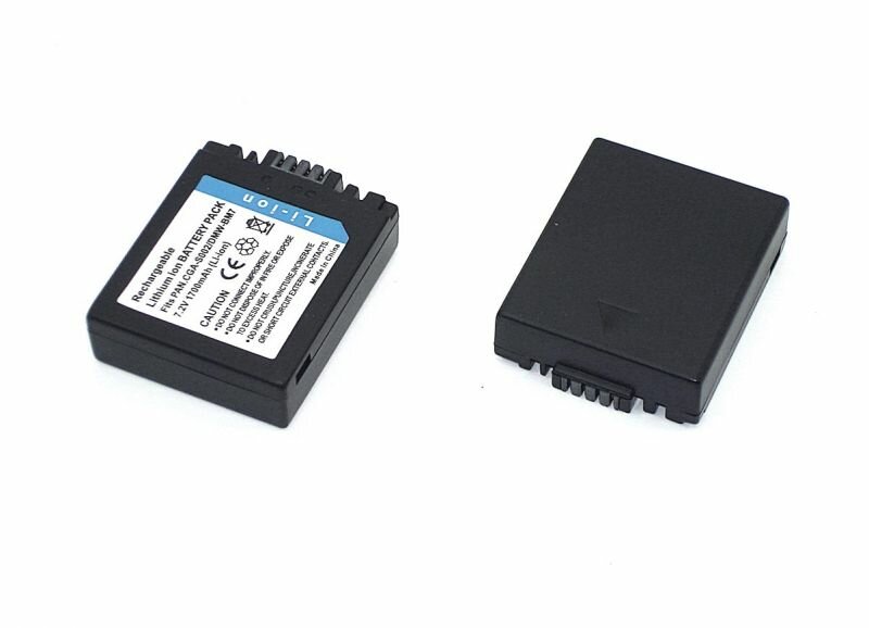 Аккумуляторная батарея Amperin для фотоаппарата Panasonic Lumix DMC-FZ1 (CGA-S002E) 7.2V 1700mAh