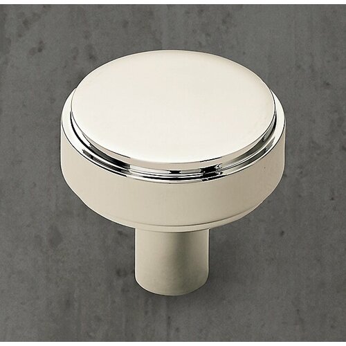 Ручка-кнопка Restoration Hardware Lambeth Smooth Lambeth d32 Polished Nickel 24170165 PN 4630₽