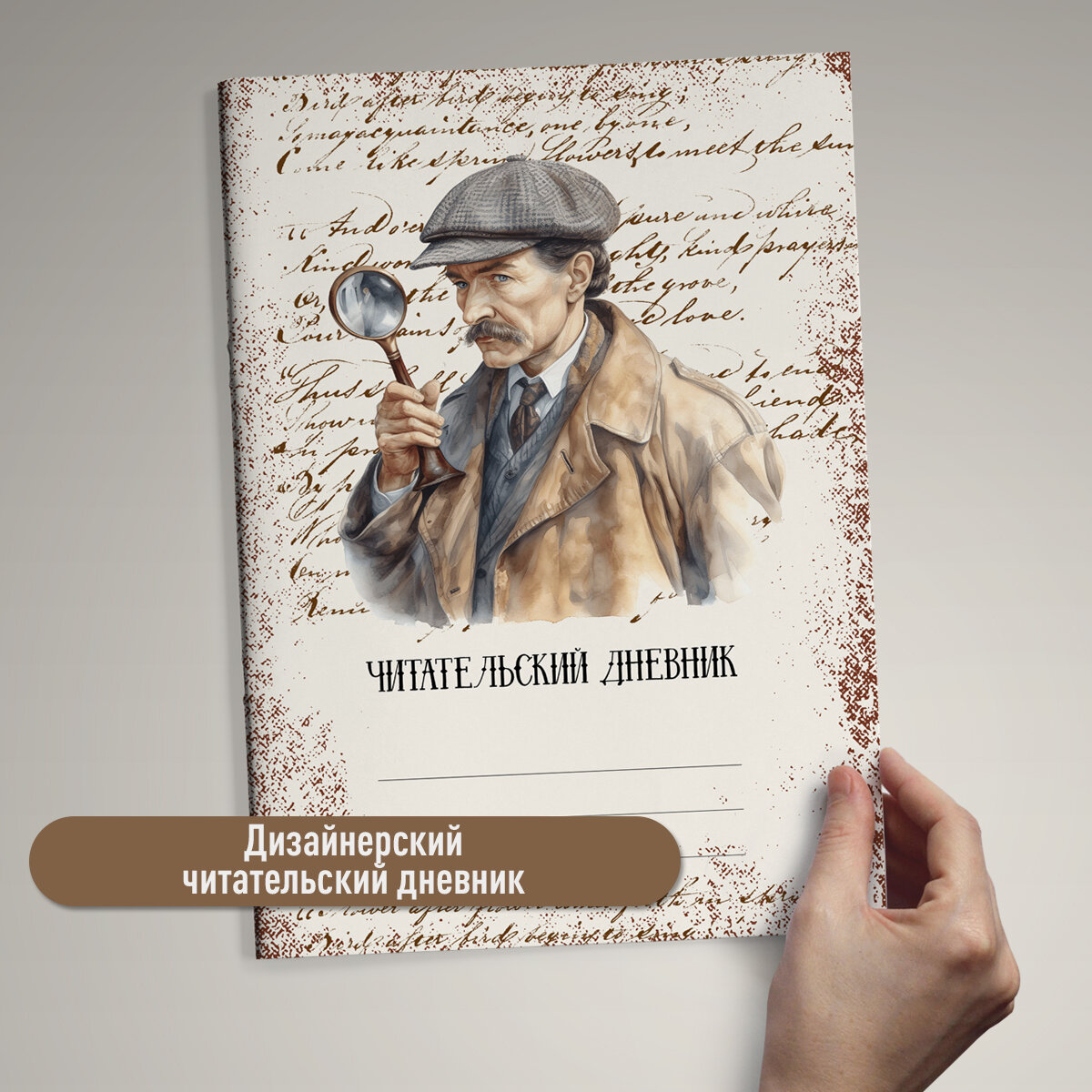 Читательский дневник, авторский дизайн, "Шерлок Холмс"