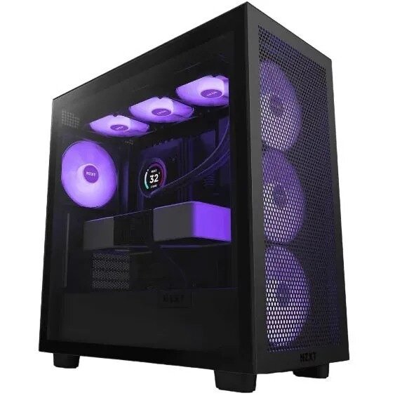 Корпус NZXT H7 Flow RGB Window Mini-ITX Micro-ATX ATX Black (CM-H71FB-R1)