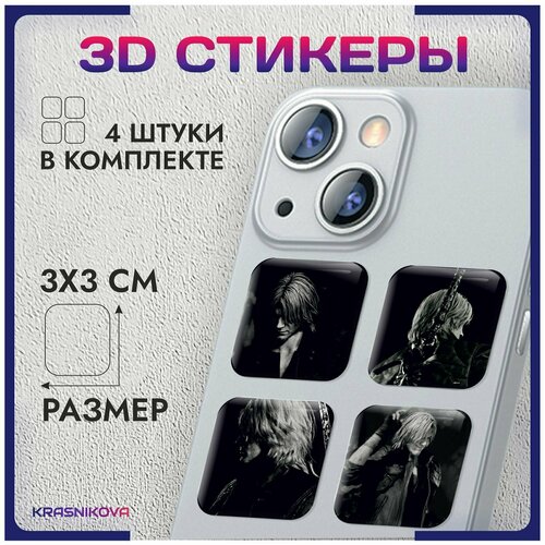 3D стикеры на телефон объемные наклейки devil may cry v1