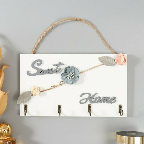 Крючки декоративные дерево Цветочная ветвь 125х22х3 см 817₽