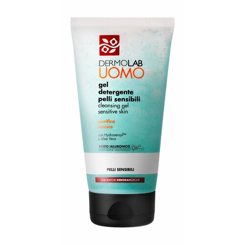 DERMOLAB UOMO Гель очищающий Cleansing Gel Sensitive Skin для чувствительной кожи, 150 мл