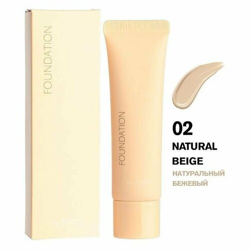 The Saem Воздушная тональная основа с маслом хлопка 30 мл Saemmul Airy Cotton Foundation SPF30 PA++, оттенок 02 Natural Beige the saem тональное средство saemmul airy cotton foundation spf 30 30 мл 1 г оттенок 01 light beige