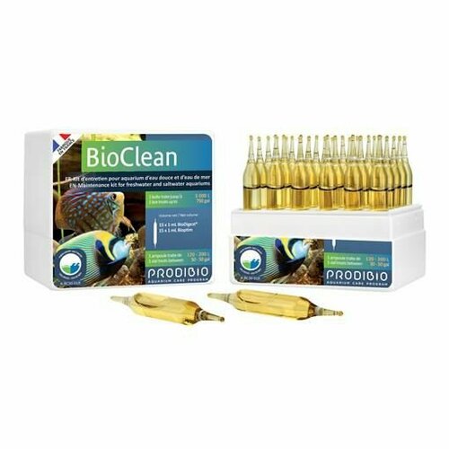 Prodibio Набор добавок Prodibio Bioclean Fresh&Salt для морского и пресноводного аквариума, BIO DIGEST+ BIOPTIM, 30 шт. набор препаратов prodibio bio clean fresh water 6шт