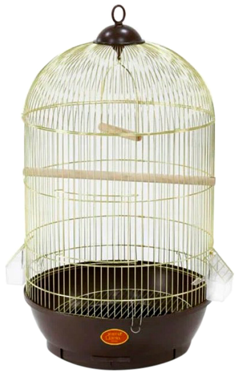 Клетка для маленьких и средних птиц Золотая клетка 330G золотая 40 х 70 см (1 шт)